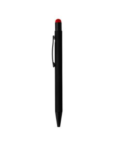 TITANIUM BLACK, metalna "touch" hemijska olovka, crvena