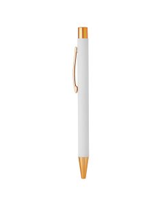 TITANIUM ROSE GOLD, metalna hemijska olovka, bela