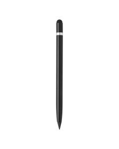 INGRID, metalna "touch" olovka sa gumicom, crna