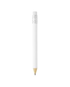 PIGMENT MINI, drvena olovka hb sa gumicom, bela
