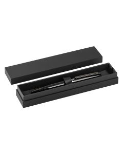 ASTER, metalna hemijska olovka u poklon kutiji, crna