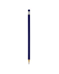 PIGMENT, drvena olovka hb sa gumicom, plava