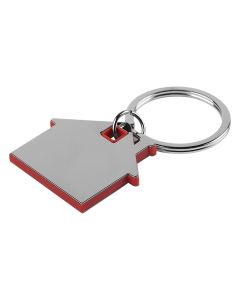 HUS, metalni privezak za ključeve, crveni