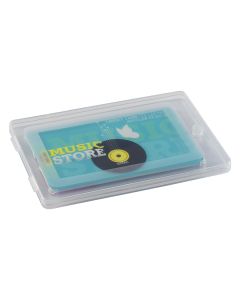 INSERT, plastična poklon-kutija za usb credit card transparentna