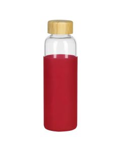 ADA, sportska boca sa silikonskom navlakom, 500 ml, crvena