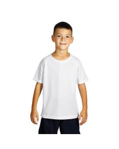RECORD KIDS, dečja sportska majica sa raglan rukavima, bela