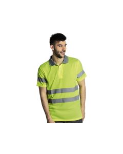 VISION POLO, sigurnosna polo majica, neon žuta