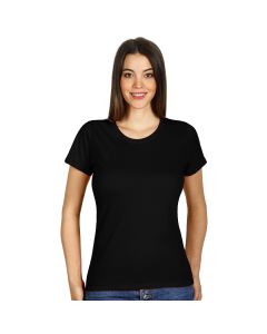 PREMIUM LADY 180, ženska pamučna majica, 180 g/m2, crna