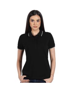 ATLANTIC LADY, ženska polo majica, 190 g/m2, crna