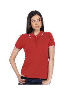 ATLANTIC LADY, ženska polo majica, 190 g/m2, crvena