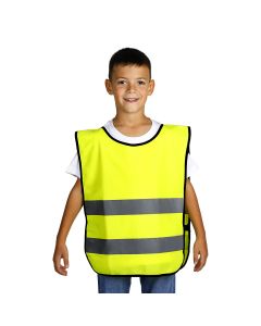 GLOW KID, dečji sigurnosni prsluk, neon žuti