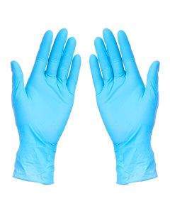 NITRILE GLOVES, nitrilne jednokratne rukavice, svetlo plave