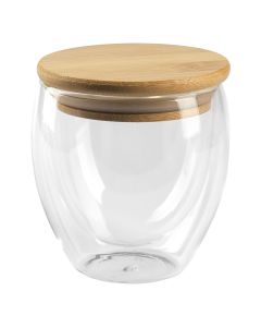 GOLD - Čaša sa drvenim poklopcem, 250 ml