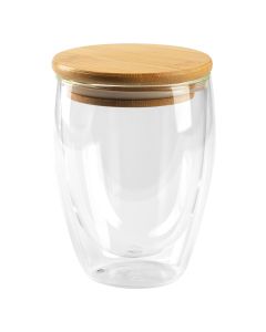 GOLD MAXI - Čaša sa drvenim poklopcem, 350 ml