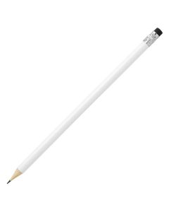 PIGMENT WHITE - Drvena olovka HB sa gumicom